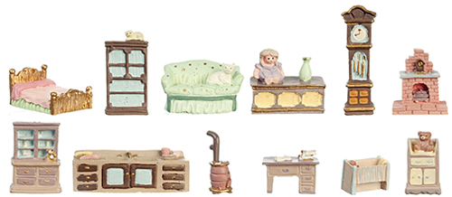 Mini Furniture, 12 pc.